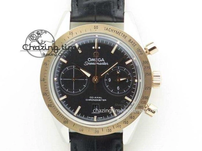 1223 Planet Ocean Master Chronometer Chrono SS OM 1:1 Best Edition Gray Dial On SS Bracelet A Reliable 8180